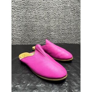 Sabah Condesa Pink Handmade Lightweight Leather Slip On Baba Mule Womens Size 41